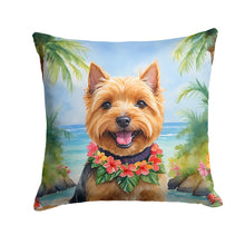 Load image into Gallery viewer, Norwich Terrier Luau Throw Pillow
