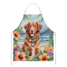 Load image into Gallery viewer, Nova Scotia Duck Tolling Retriever Luau Apron – Artist-Designed Kitchen, BBQ &amp; Craft Apron