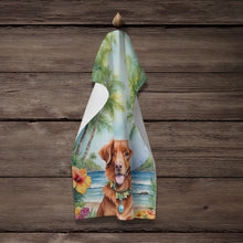 Load image into Gallery viewer, Nova Scotia Duck Tolling Retriever Luau Kitchen Towel