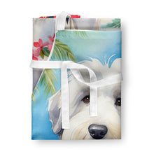 Load image into Gallery viewer, Old English Sheepdog Luau Apron – Artist-Designed Kitchen, BBQ &amp; Craft Apron
