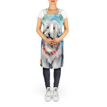 Load image into Gallery viewer, Old English Sheepdog Luau Apron – Artist-Designed Kitchen, BBQ &amp; Craft Apron