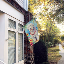 Load image into Gallery viewer, Old English Sheepdog Luau House Flag