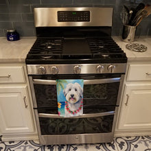 Load image into Gallery viewer, Old English Sheepdog Luau Kitchen Towel