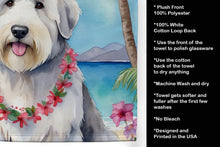 Load image into Gallery viewer, Old English Sheepdog Luau Kitchen Towel