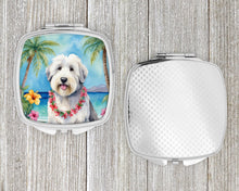 Load image into Gallery viewer, Old English Sheepdog Luau Compact Mirror – Stylish Purse Mirror with Artistic Covers