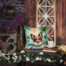 Load image into Gallery viewer, Papillon Luau Throw Pillow - 14x14 Decorative Pillow – Art for Your Home &amp; Patio
