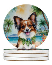 Load image into Gallery viewer, Papillon Luau Large Sandstone Coasters Pack of 4