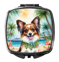 Load image into Gallery viewer, Papillon Luau Compact Mirror – Stylish Purse Mirror with Artistic Covers