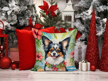 Load image into Gallery viewer, Papillon Luau Throw Pillow - 14x14 Decorative Pillow – Art for Your Home &amp; Patio