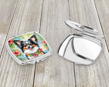 Load image into Gallery viewer, Papillon Luau Compact Mirror – Stylish Purse Mirror with Artistic Covers
