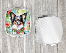 Load image into Gallery viewer, Papillon Luau Compact Mirror – Stylish Purse Mirror with Artistic Covers