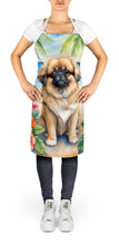 Load image into Gallery viewer, Pekingese Luau Apron – Artist-Designed Kitchen, BBQ &amp; Craft Apron