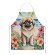 Load image into Gallery viewer, Pekingese Luau Apron – Artist-Designed Kitchen, BBQ &amp; Craft Apron
