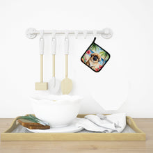 Load image into Gallery viewer, Pekingese Luau Pot Holders - Set of 2 Decorative Kitchen Helpers | Made in the USA