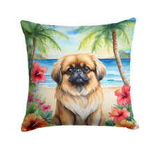 Load image into Gallery viewer, Pekingese Luau Throw Pillow
