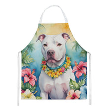 Load image into Gallery viewer, Pit Bull Terrier Luau Apron – Artist-Designed Kitchen, BBQ &amp; Craft Apron