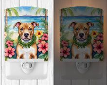 Load image into Gallery viewer, Pit Bull Terrier Luau Ceramic Night Light