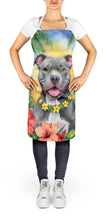 Load image into Gallery viewer, Pit Bull Terrier Luau Apron – Artist-Designed Kitchen, BBQ &amp; Craft Apron