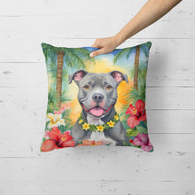 Load image into Gallery viewer, Pit Bull Terrier Luau Throw Pillow