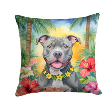 Load image into Gallery viewer, Pit Bull Terrier Luau Throw Pillow