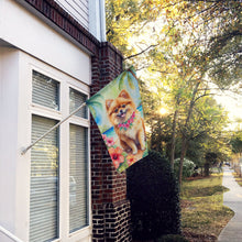 Load image into Gallery viewer, Pomeranian Luau House Flag