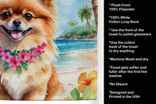 Load image into Gallery viewer, Pomeranian Luau Kitchen Towel