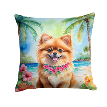 Load image into Gallery viewer, Pomeranian Luau Throw Pillow