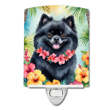 Load image into Gallery viewer, Pomeranian Luau Ceramic Night Light