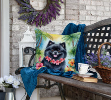Load image into Gallery viewer, Pomeranian Luau Throw Pillow