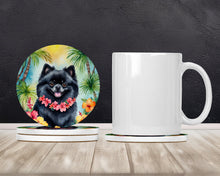 Load image into Gallery viewer, Pomeranian Luau Large Sandstone Coasters Pack of 4