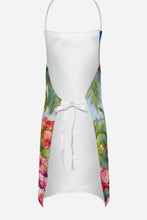 Load image into Gallery viewer, White Poodle Luau Apron – Artist-Designed Kitchen, BBQ &amp; Craft Apron
