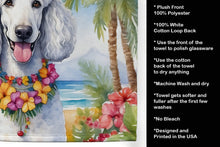 Load image into Gallery viewer, White Poodle Luau Kitchen Towel