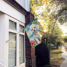 Load image into Gallery viewer, White Poodle Luau House Flag