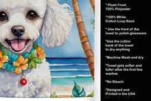 Load image into Gallery viewer, White Poodle Luau Kitchen Towel