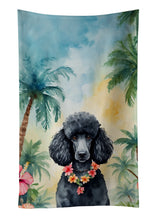 Load image into Gallery viewer, Black Poodle Luau Kitchen Towel