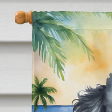 Load image into Gallery viewer, Black Poodle Luau House Flag