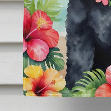 Load image into Gallery viewer, Black Poodle Luau House Flag