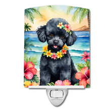 Load image into Gallery viewer, Black Poodle Luau Ceramic Night Light