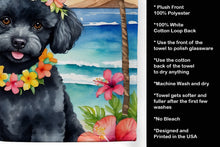 Load image into Gallery viewer, Black Poodle Luau Kitchen Towel