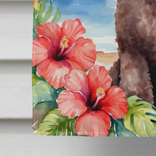 Load image into Gallery viewer, Chocolate Poodle Luau House Flag
