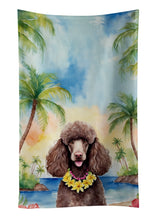Load image into Gallery viewer, Chocolate Poodle Luau Kitchen Towel