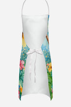 Load image into Gallery viewer, Chocolate Poodle Luau Apron – Artist-Designed Kitchen, BBQ &amp; Craft Apron