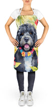 Load image into Gallery viewer, Portuguese Water Dog Luau Apron – Artist-Designed Kitchen, BBQ &amp; Craft Apron