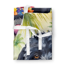 Load image into Gallery viewer, Portuguese Water Dog Luau Apron – Artist-Designed Kitchen, BBQ &amp; Craft Apron