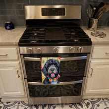 Load image into Gallery viewer, Portuguese Water Dog Luau Kitchen Towel