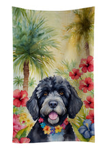 Load image into Gallery viewer, Portuguese Water Dog Luau Kitchen Towel