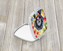 Load image into Gallery viewer, Portuguese Water Dog Luau Compact Mirror – Stylish Purse Mirror with Artistic Covers