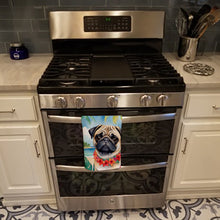 Load image into Gallery viewer, Pug Luau Kitchen Towel