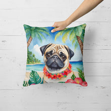 Load image into Gallery viewer, Pug Luau Throw Pillow