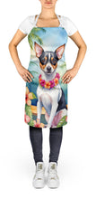 Load image into Gallery viewer, Rat Terrier Luau Apron – Artist-Designed Kitchen, BBQ &amp; Craft Apron